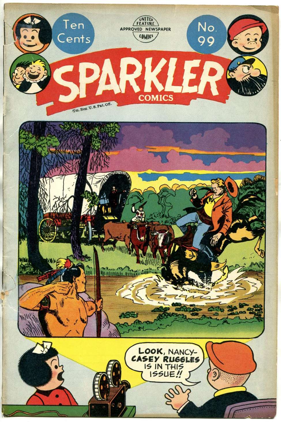 Comic Book Cover For Sparkler Comics 99