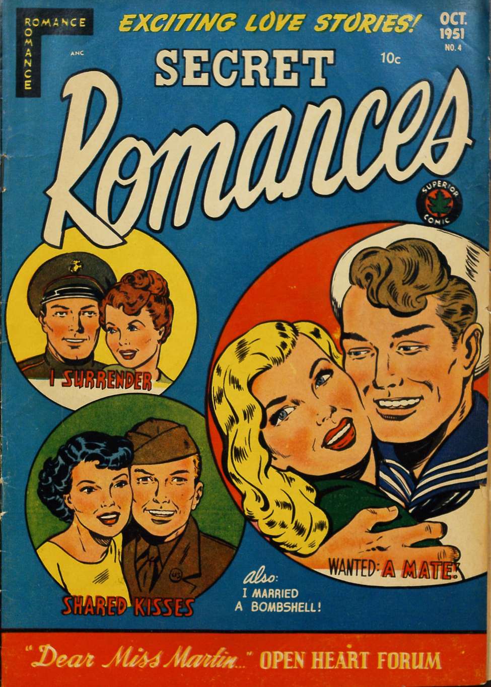 Comic Book Cover For Secret Romances 4