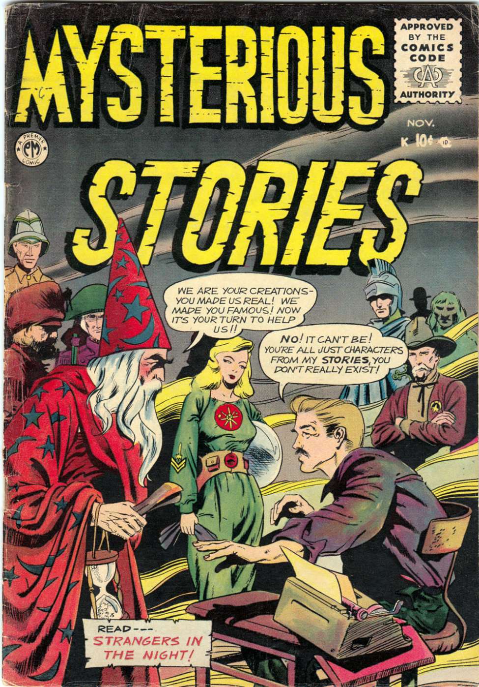 Comic Book Cover For Mysterious Stories 6