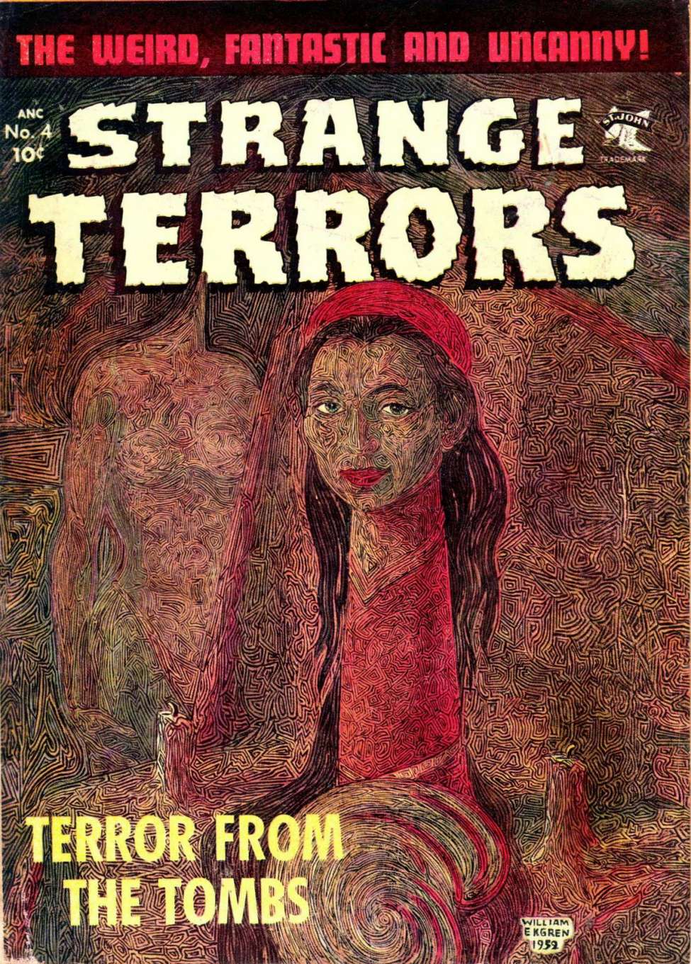 Comic Book Cover For Strange Terrors 4