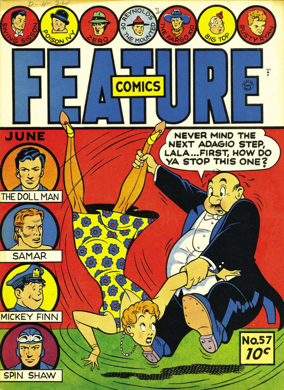 Book Cover For Feature Comics 57 (alt) - Version 2