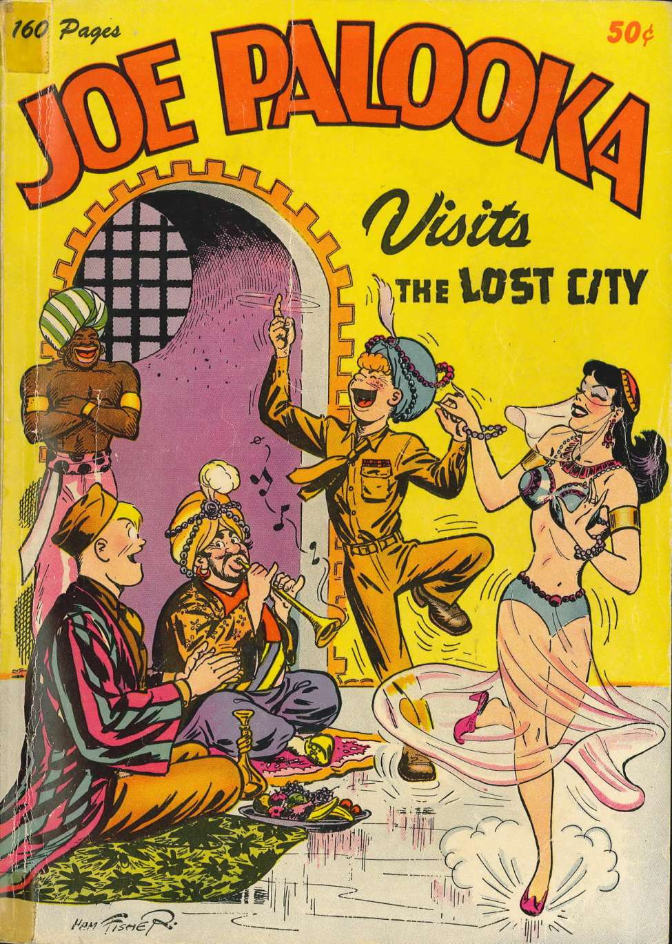 Comic Book Cover For Joe Palooka Visits The Lost City