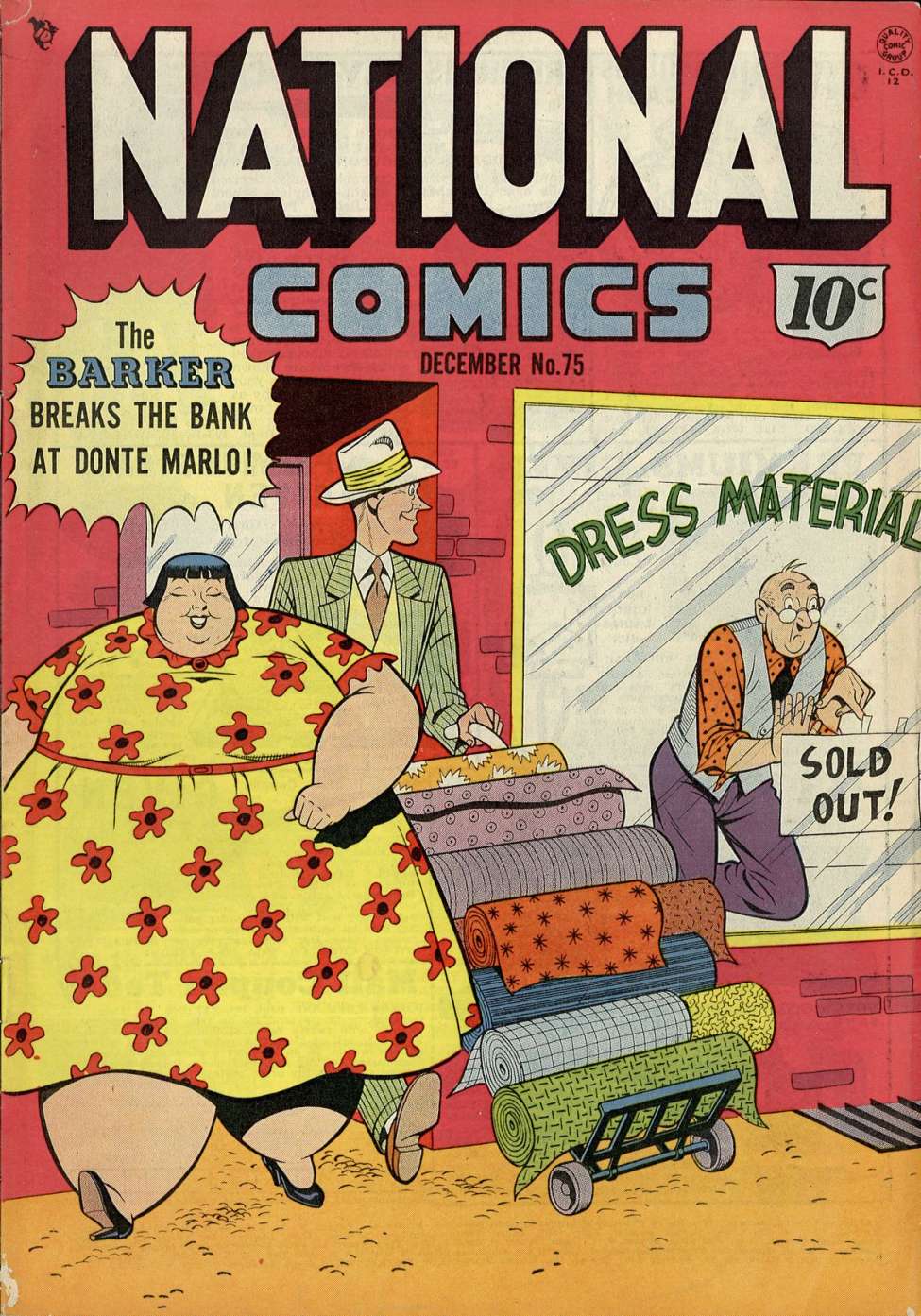 Comic Book Cover For National Comics 75
