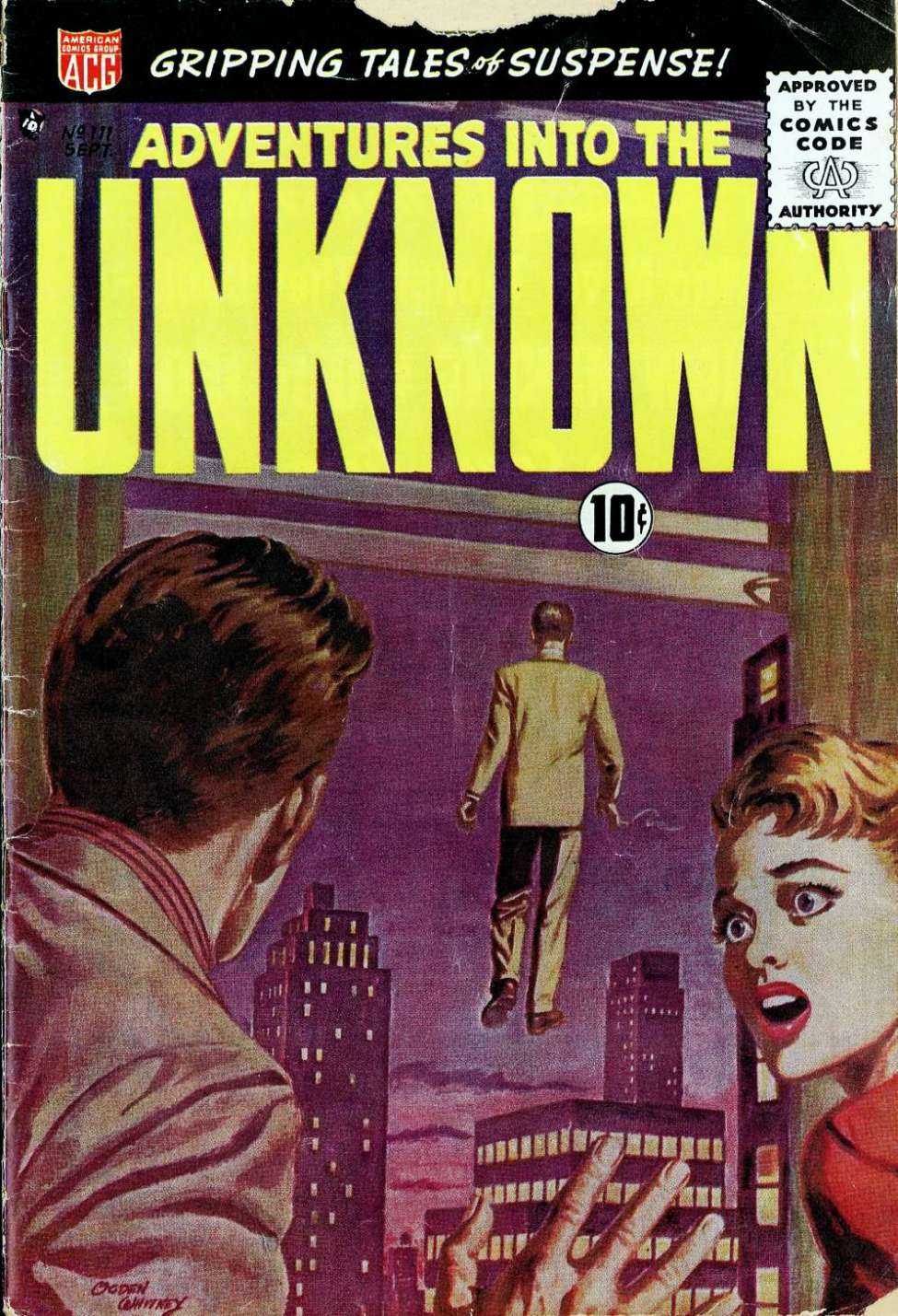 Comic Book Cover For Adventures into the Unknown 111 - Version 1