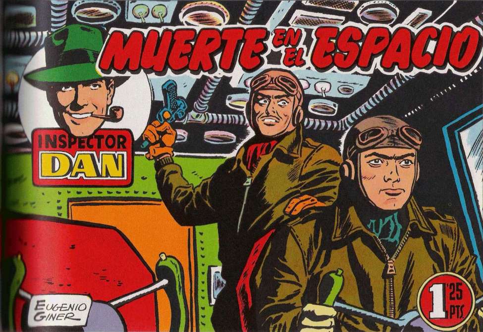 Comic Book Cover For Inspector Dan 36 - Muerte en el Espacio