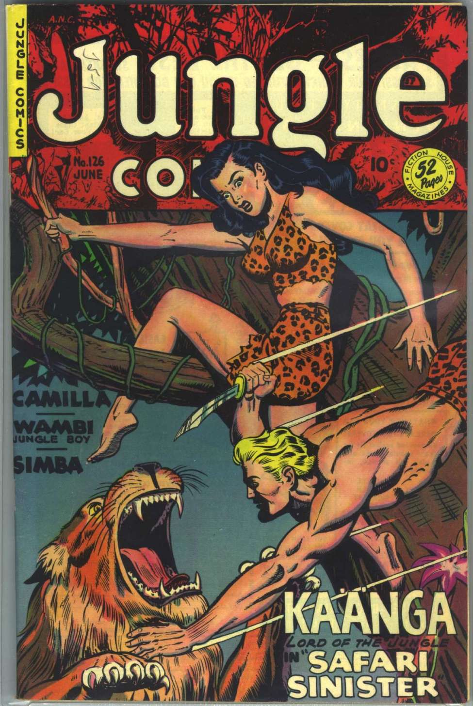 Comic Book Cover For Jungle Comics 126