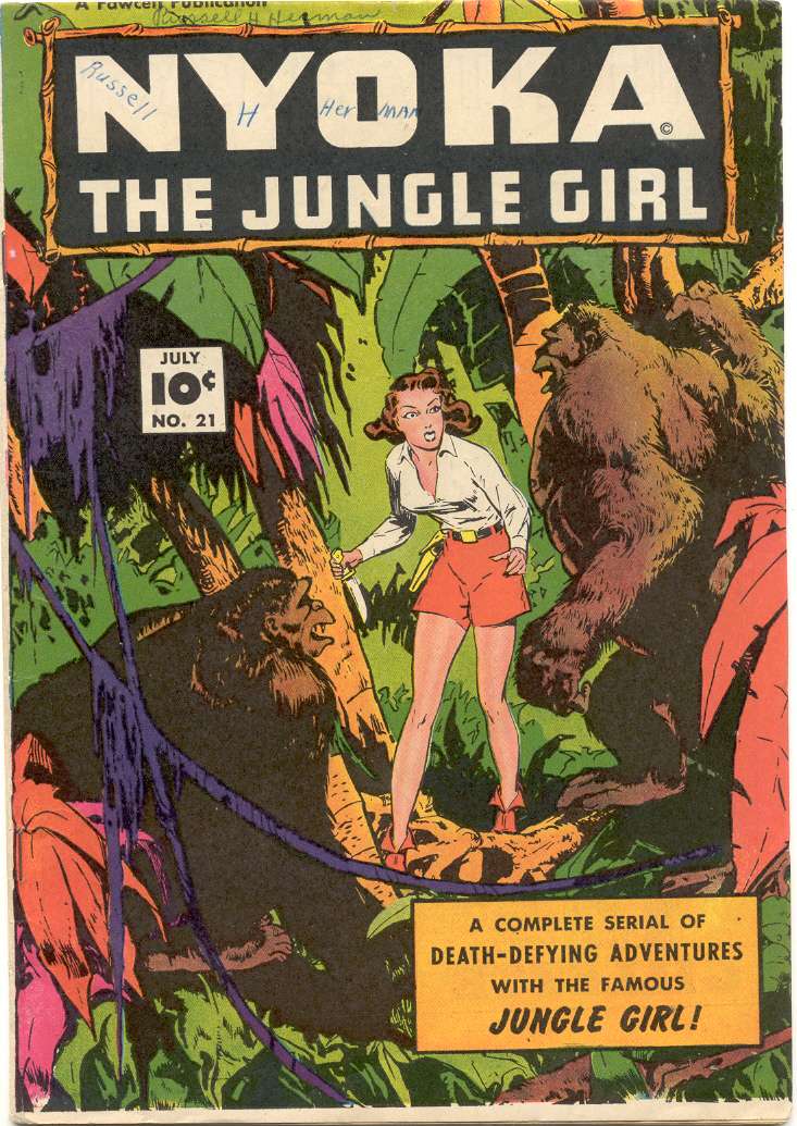 Comic Book Cover For Nyoka the Jungle Girl 21 - Version 1