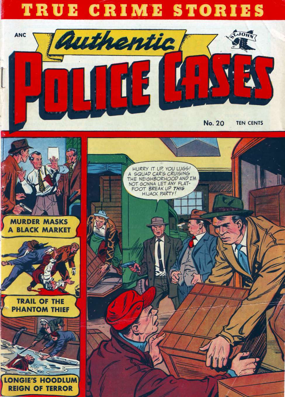 Book Cover For Authentic Police Cases 20