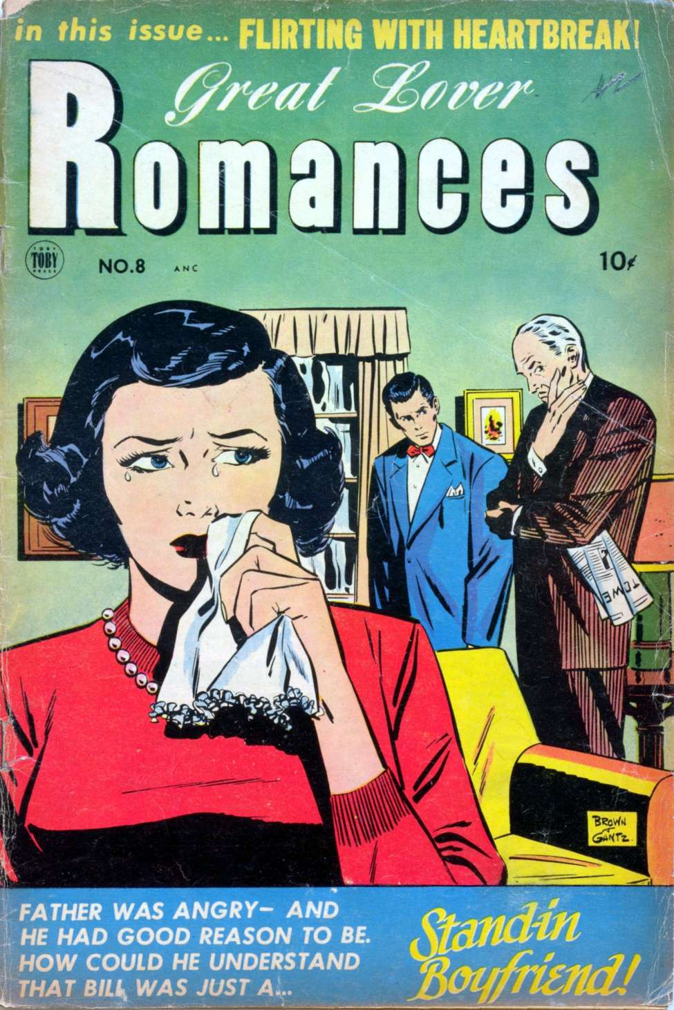 Comic Book Cover For Great Lover Romances 8