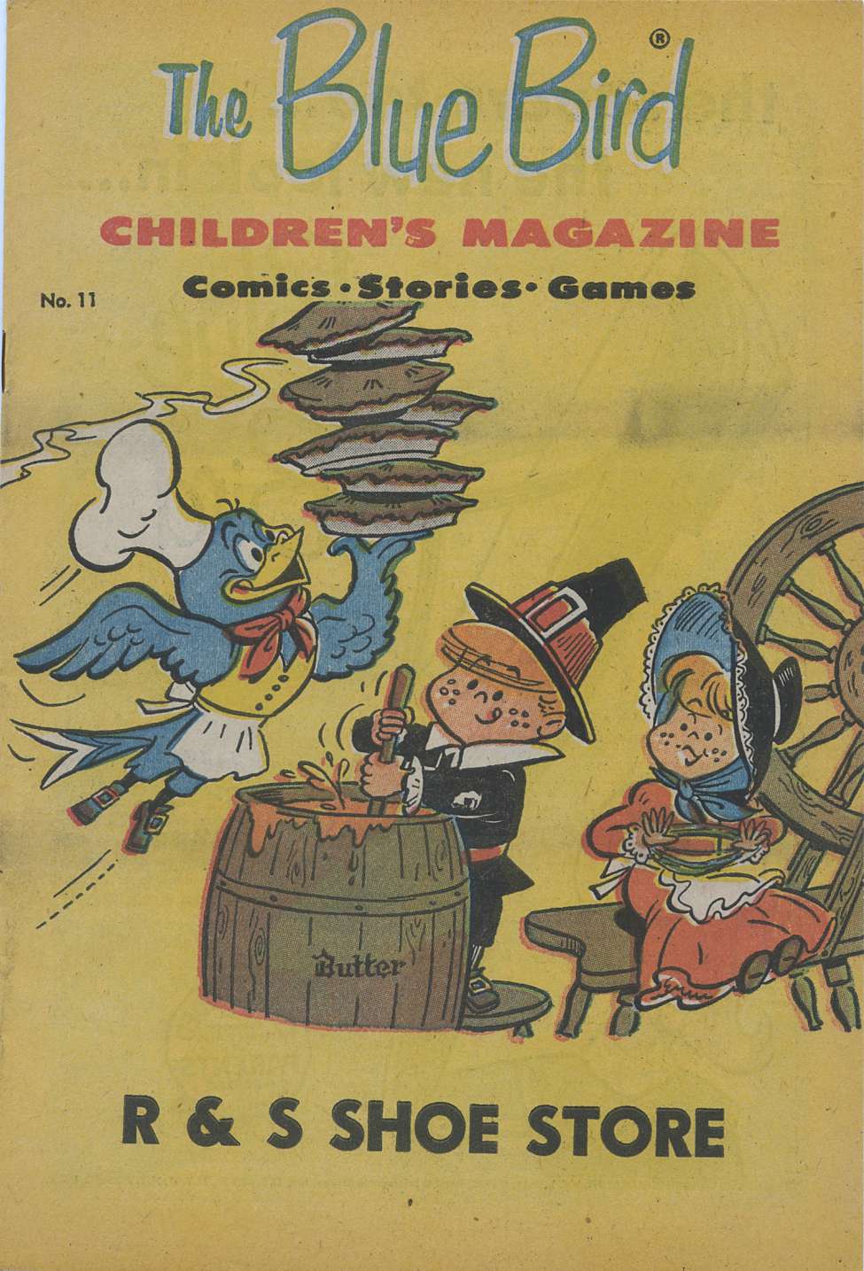 Comic Book Cover For The Blue Bird Children's Magazine 11