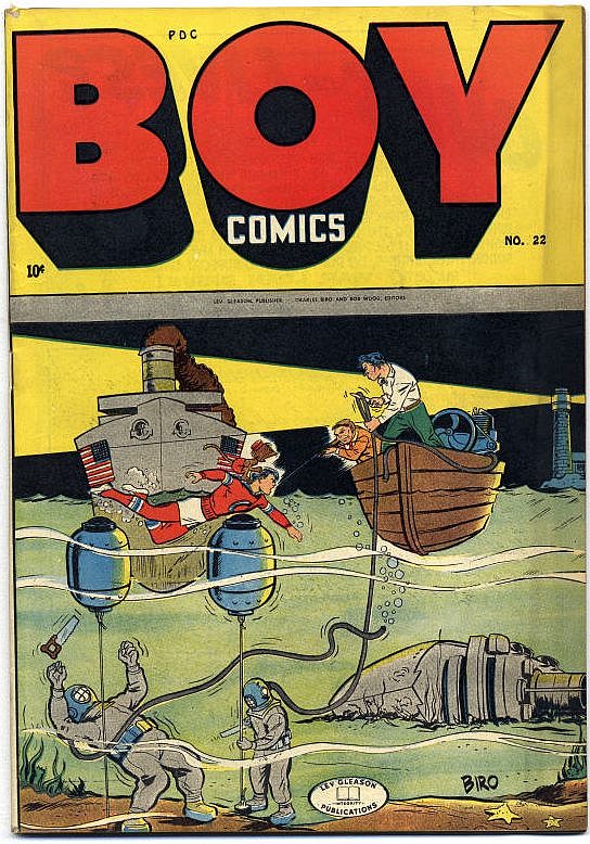 Comic Book Cover For Boy Comics 22 (fiche)