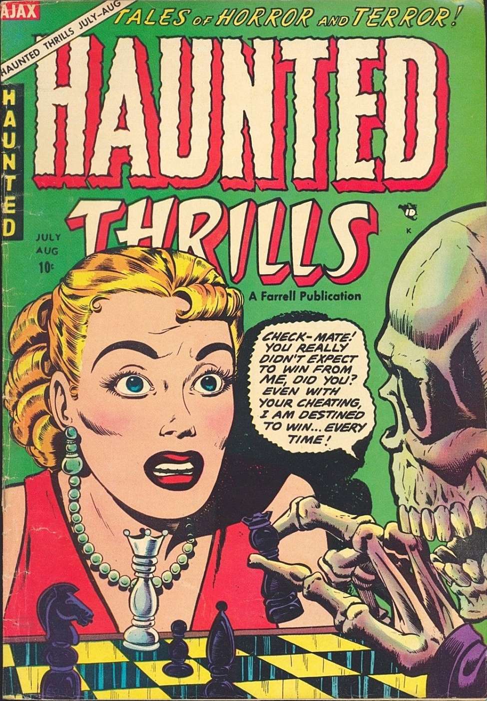Book Cover For Haunted Thrills 16