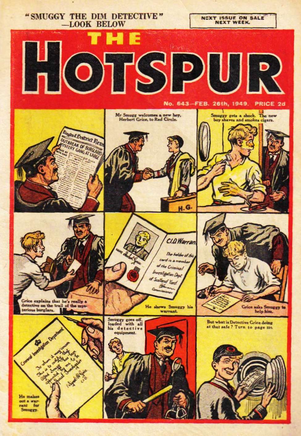 Comic Book Cover For The Hotspur 643