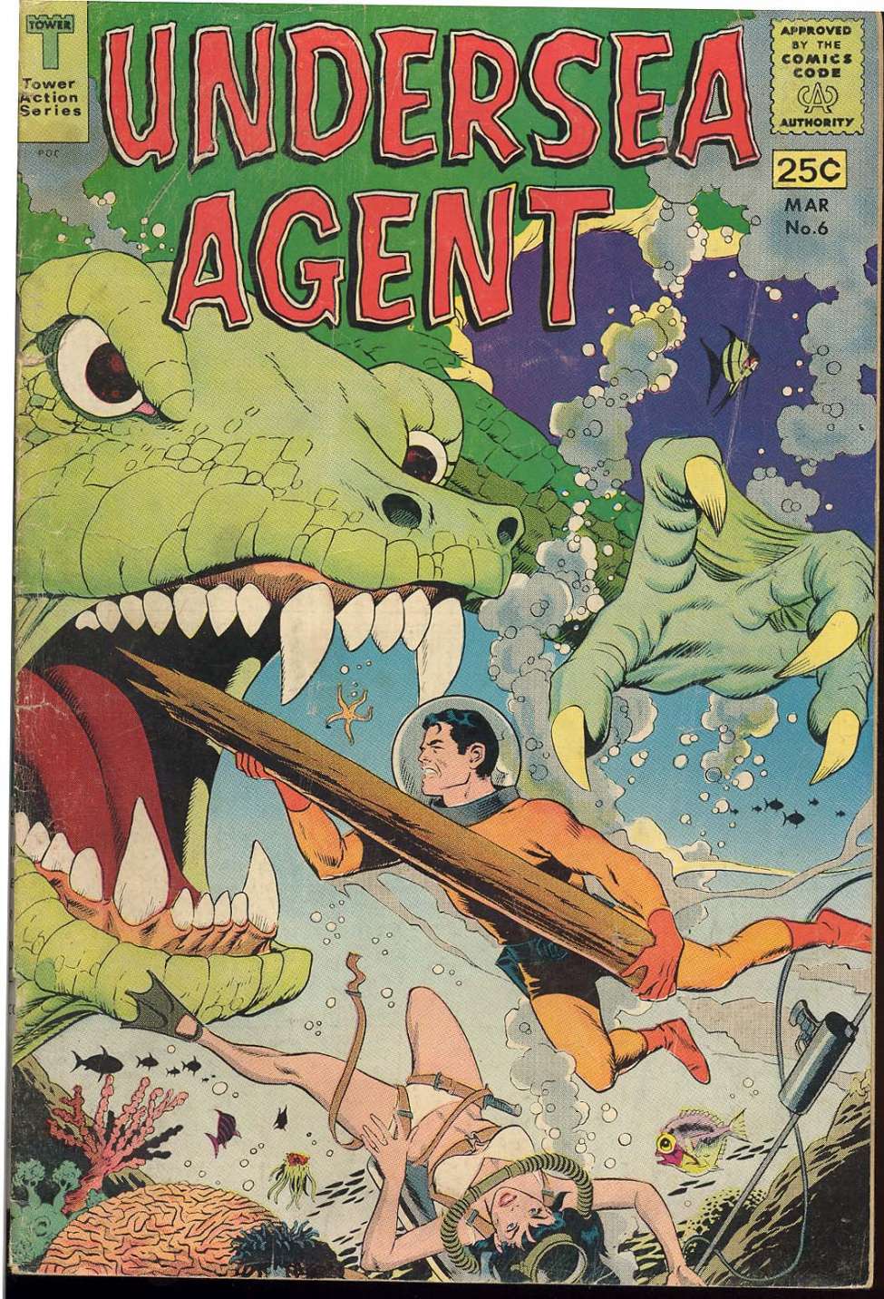 Comic Book Cover For Undersea Agent 6