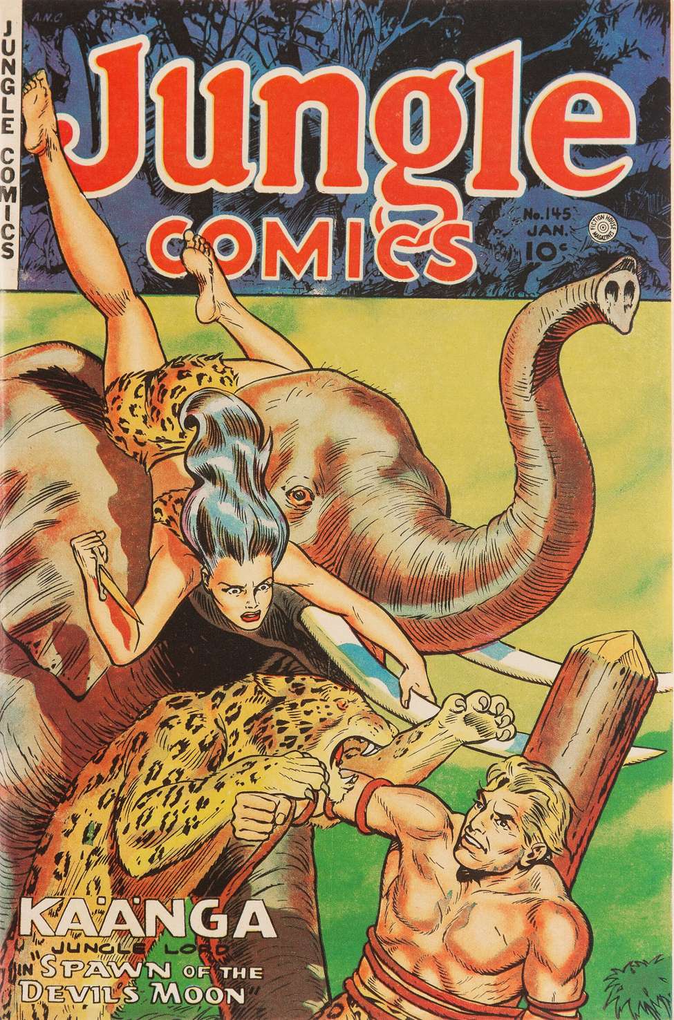 Book Cover For Jungle Comics 145 - Version 2