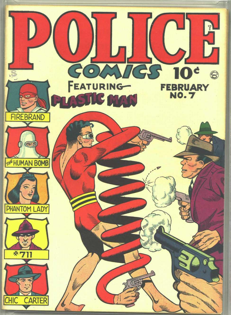 Comic Book Cover For Police Comics 7 - Version 1
