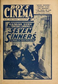 Large Thumbnail For Boy's Cinema 877 - Seven Sinners - Edmund Lowe