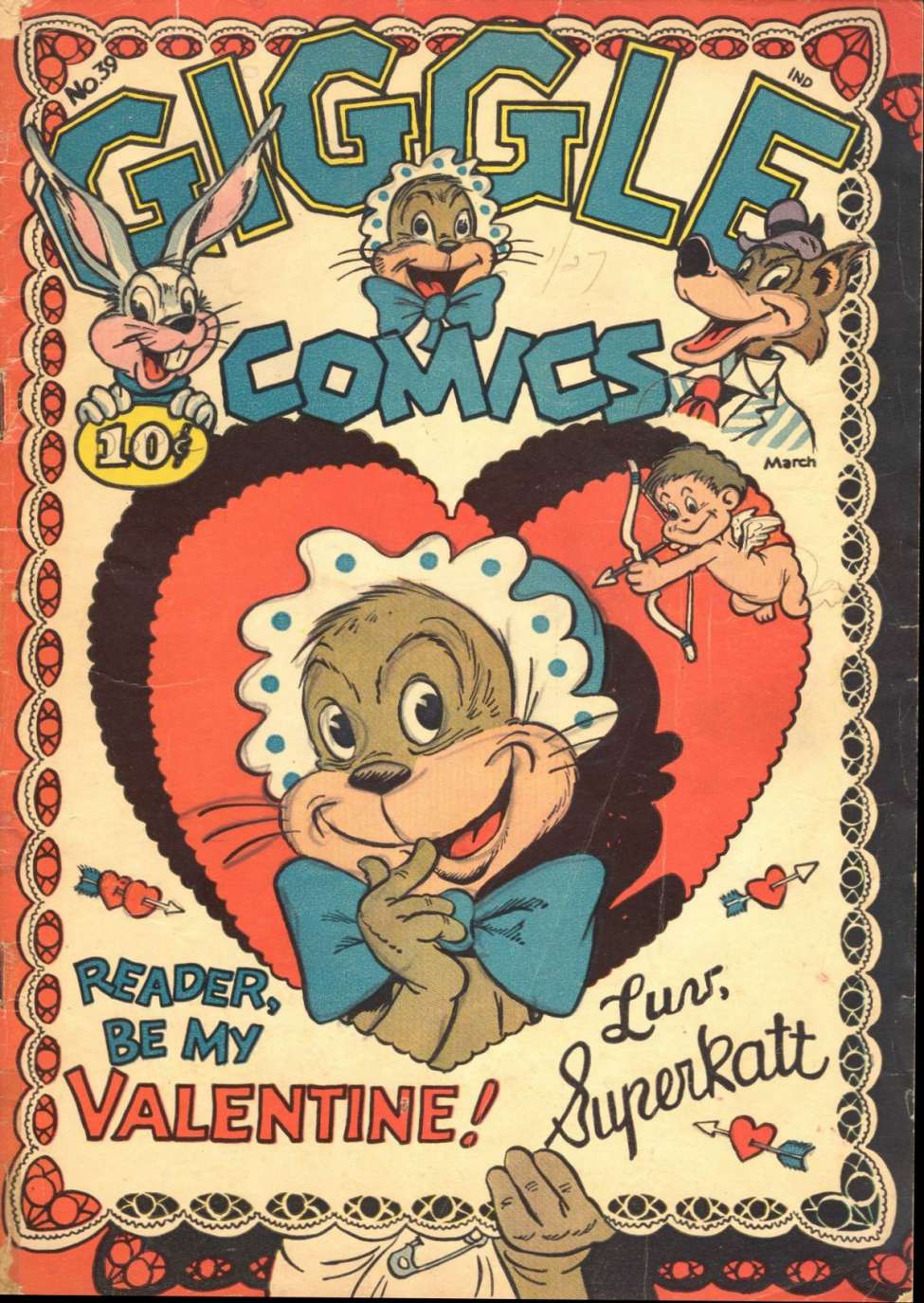 Comic Book Cover For Giggle Comics 39