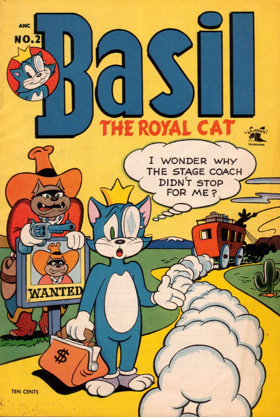 Comic Book Cover For Basil the Royal Cat 2