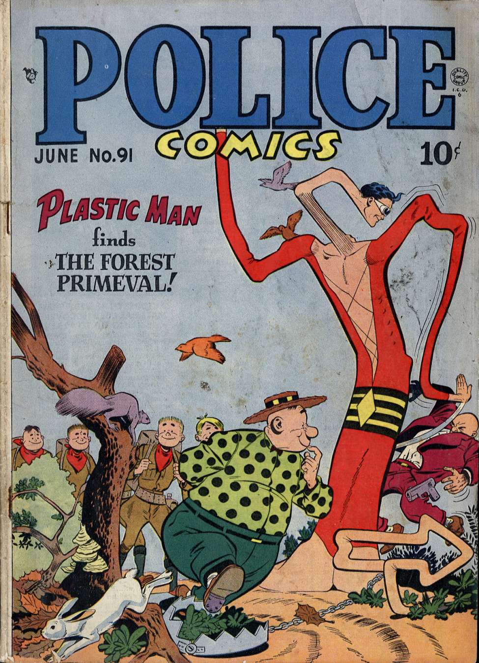 Comic Book Cover For Police Comics 91