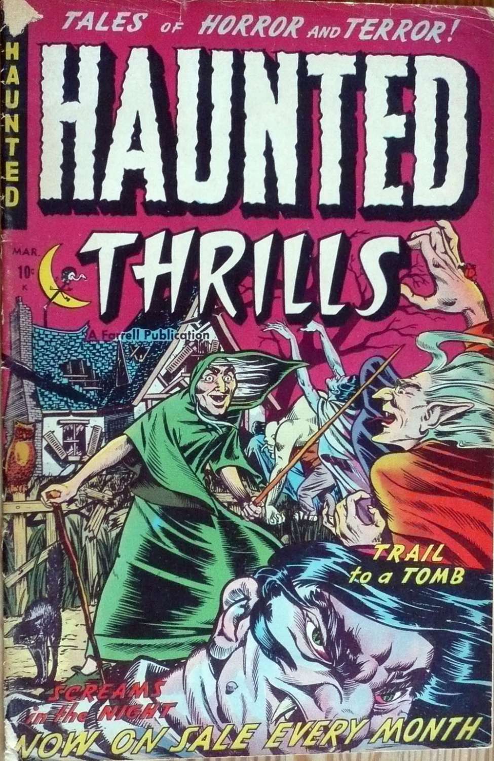 Comic Book Cover For Haunted Thrills 7