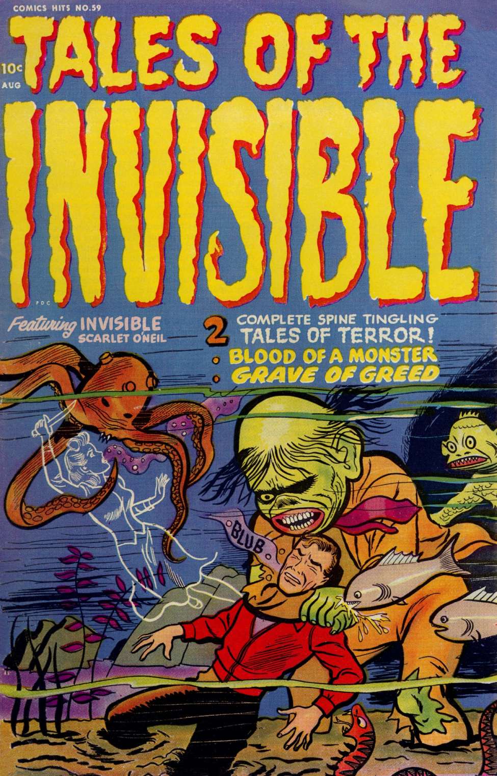 Book Cover For Harvey Comics Hits 59 - Tales Of The Invisible