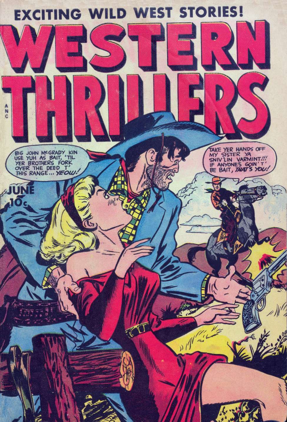 Comic Book Cover For Western Thrillers 6