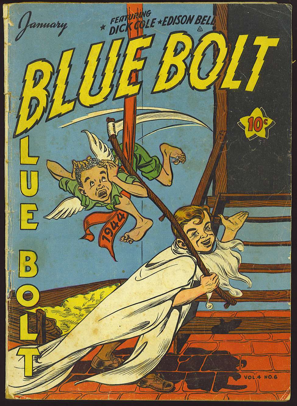 Comic Book Cover For Blue Bolt v4 6
