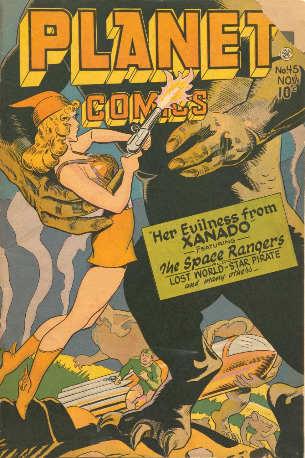 Comic Book Cover For Planet Comics 45 - Version 2