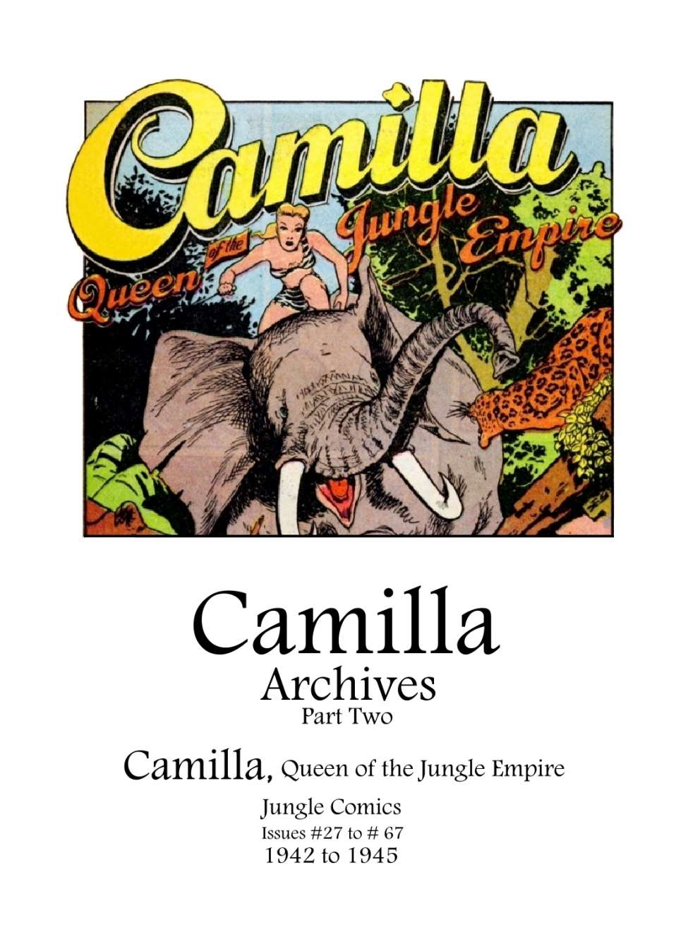 Book Cover For Camilla Archives Part 2 (1942-1945)