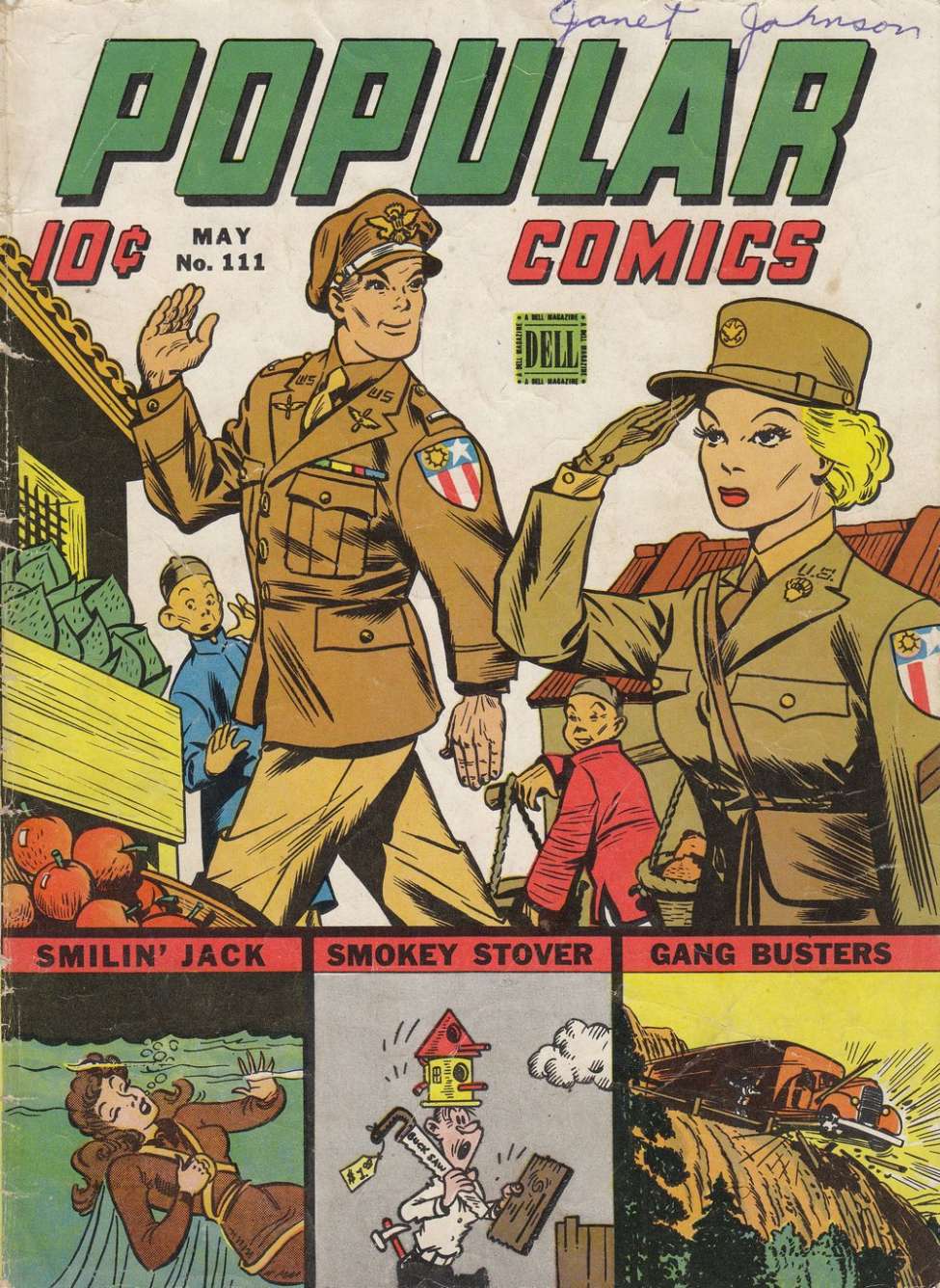 Book Cover For Popular Comics 111
