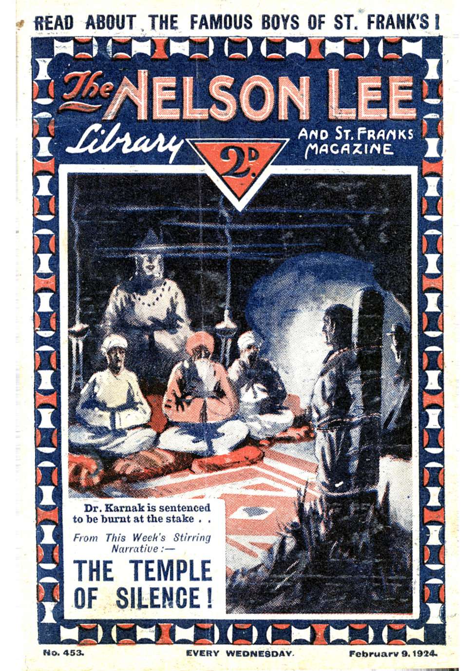 Comic Book Cover For Nelson Lee Library s1 453 - The Temple of Silence