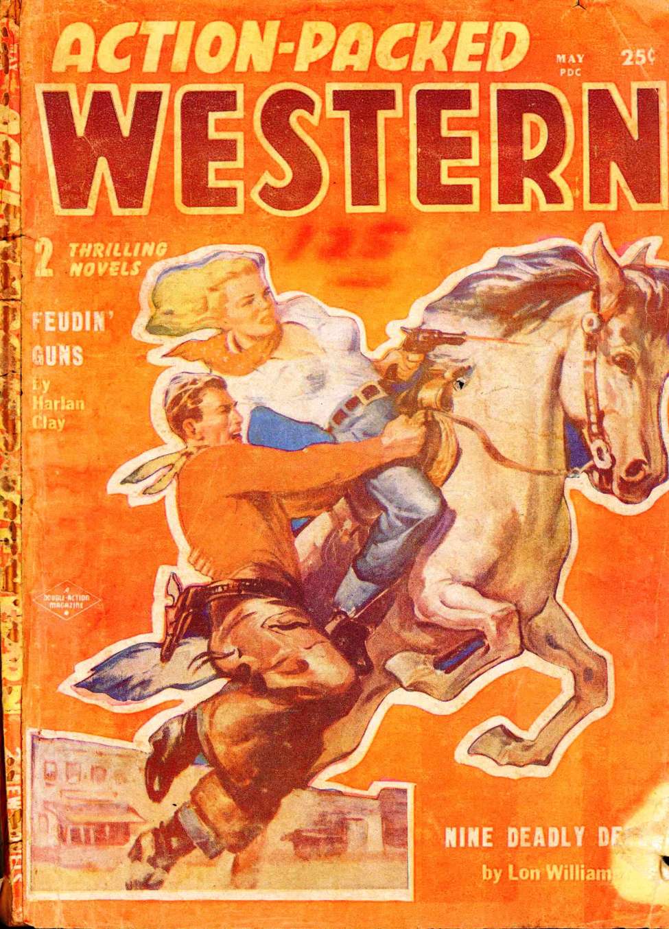 Comic Book Cover For Action-Packed Western v4 4