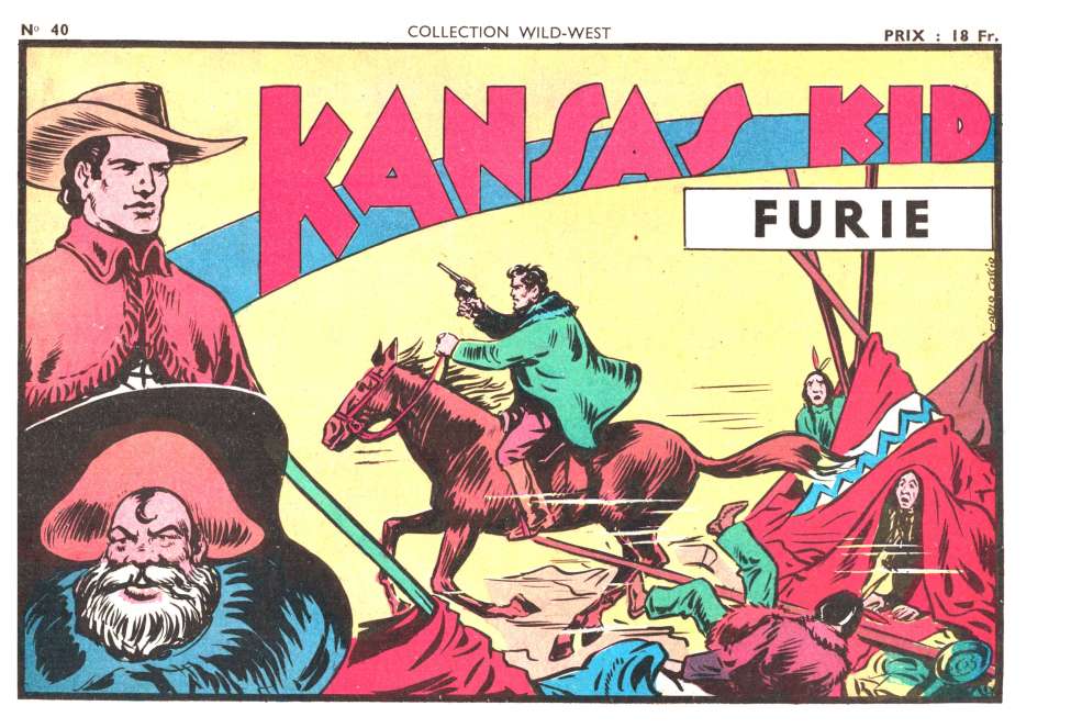 Comic Book Cover For Collection Wild West 40 - Kansas Kid Furie
