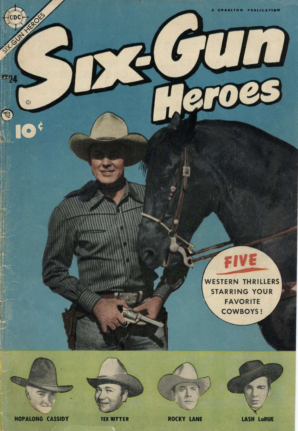 Comic Book Cover For Six-Gun Heroes 24