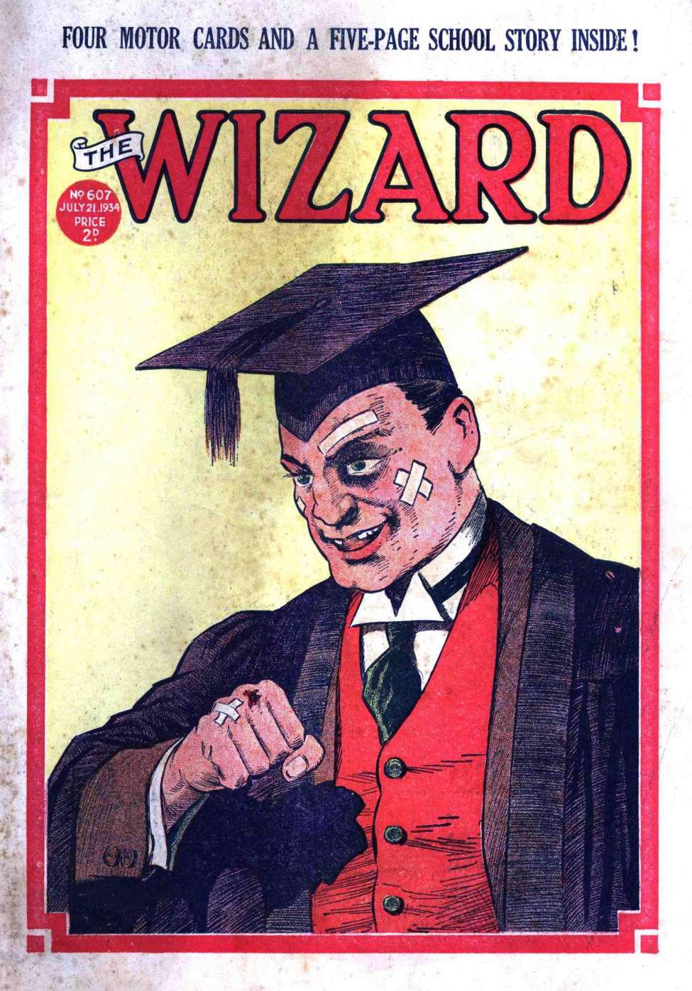 Comic Book Cover For The Wizard 607