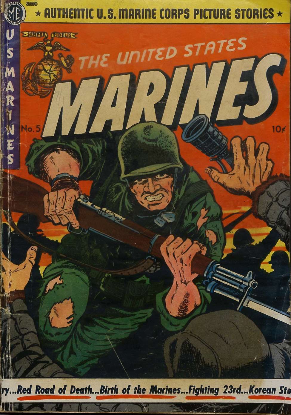 Comic Book Cover For The United States Marines 5 (alt) - Version 2
