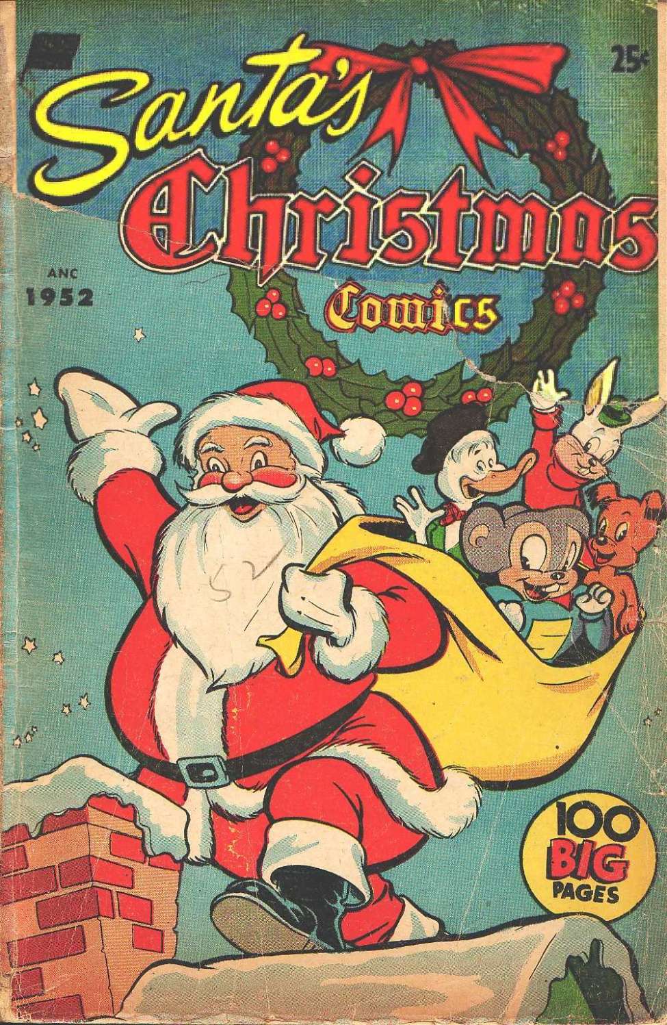 Comic Book Cover For Santa's Christmas Comics 1