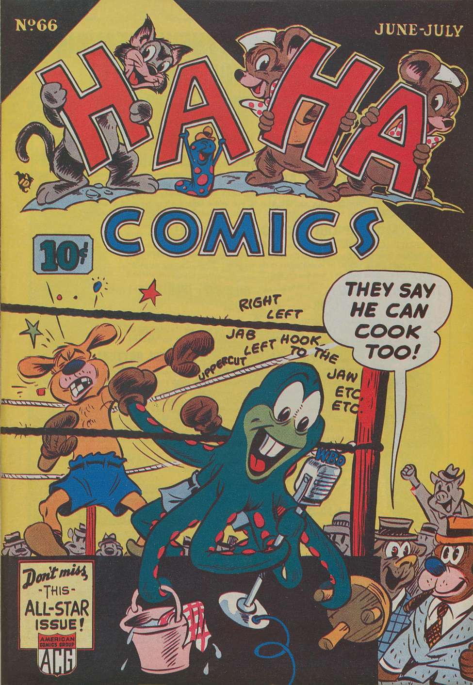 Comic Book Cover For Ha Ha Comics 66