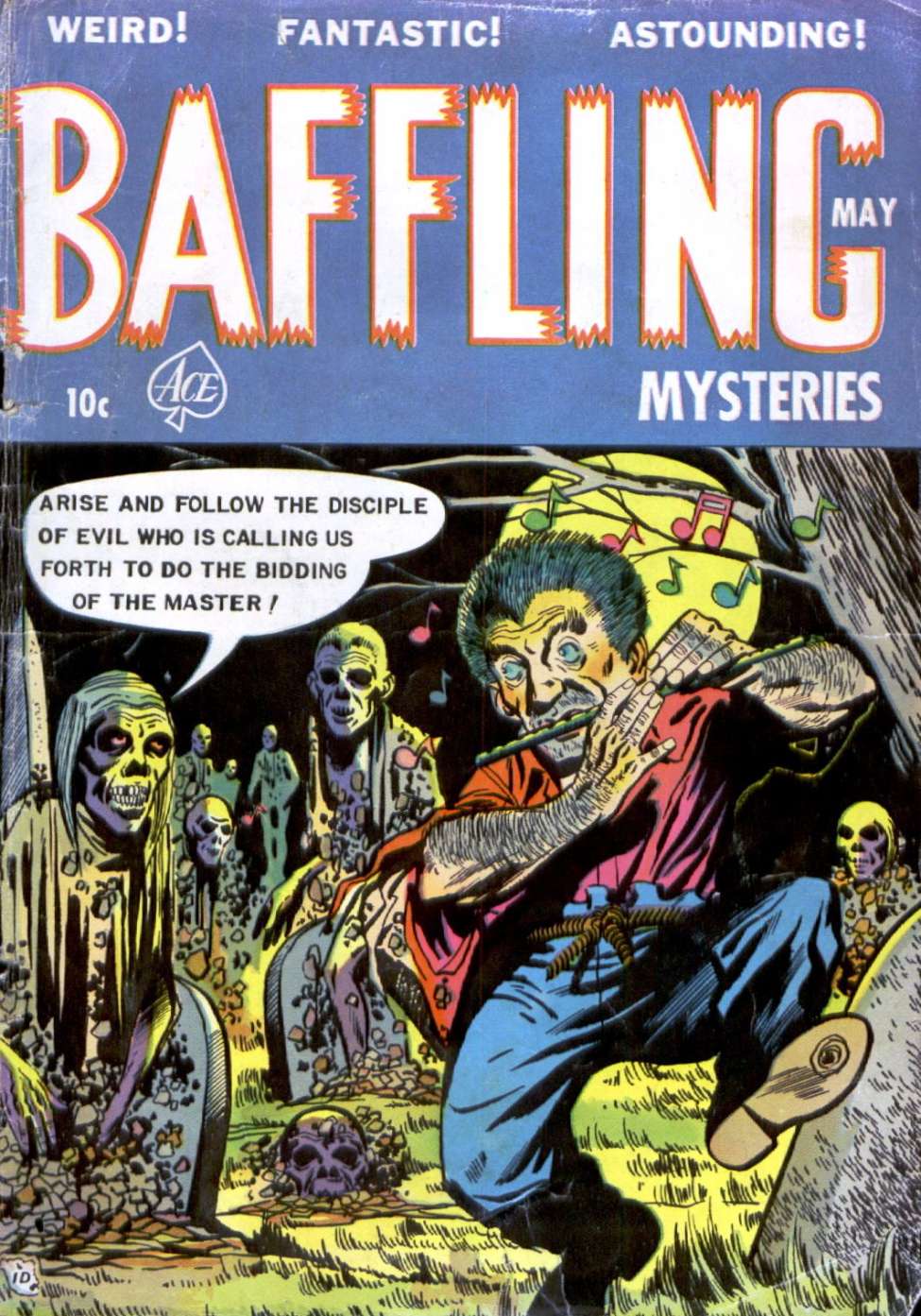 Comic Book Cover For Baffling Mysteries 15