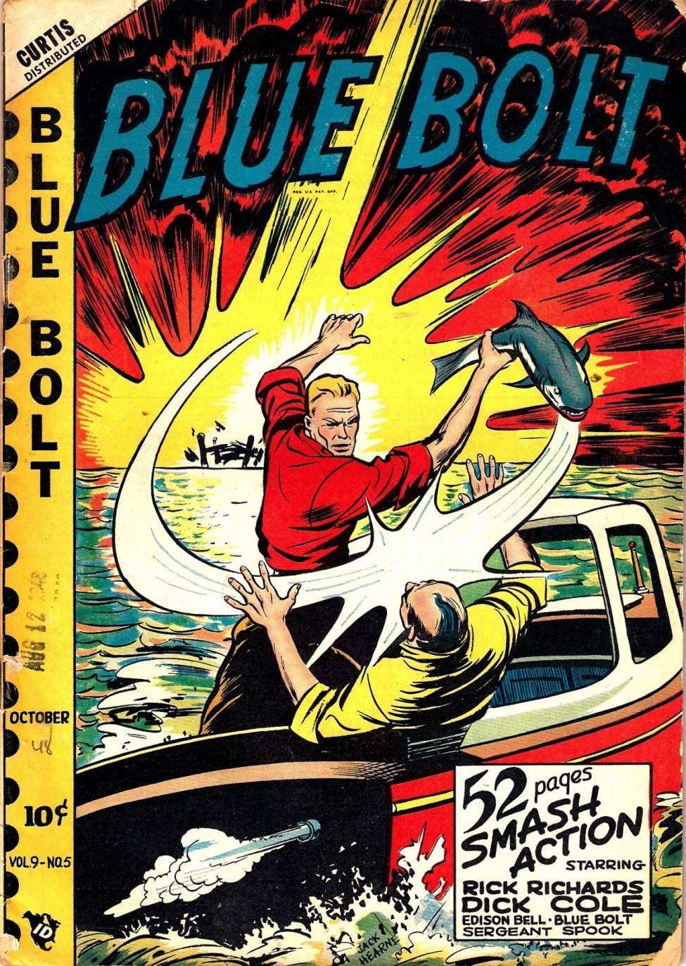 Comic Book Cover For Blue Bolt v9 5