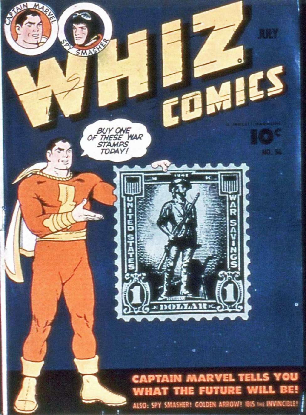 Comic Book Cover For Capt. Marvel Whiz Archives Vol 13