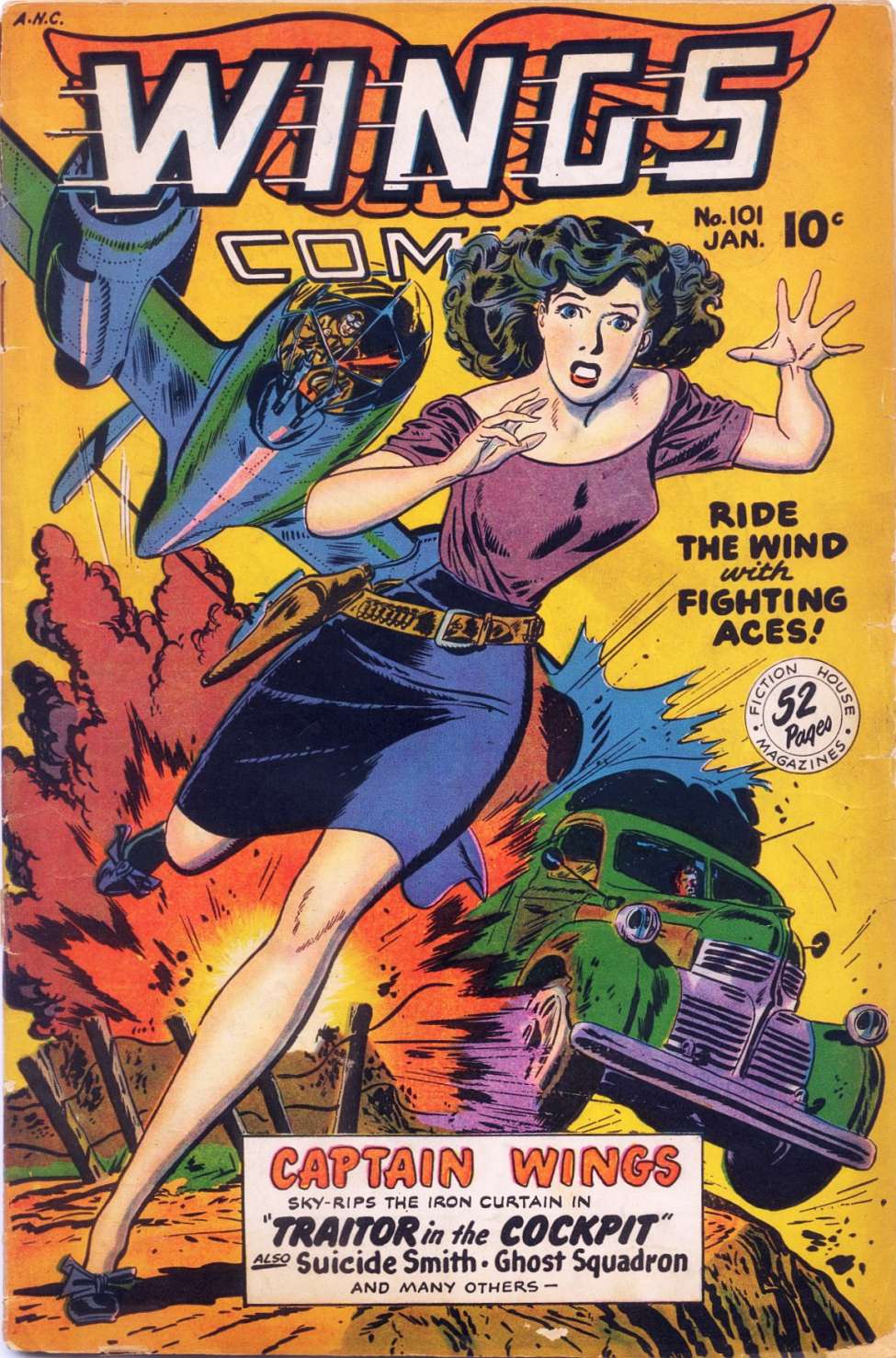 Comic Book Cover For Wings Comics 101