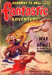 Large Thumbnail For Fantastic Adventures v4 3 - War on Venus - Edgar Rice Burroughs