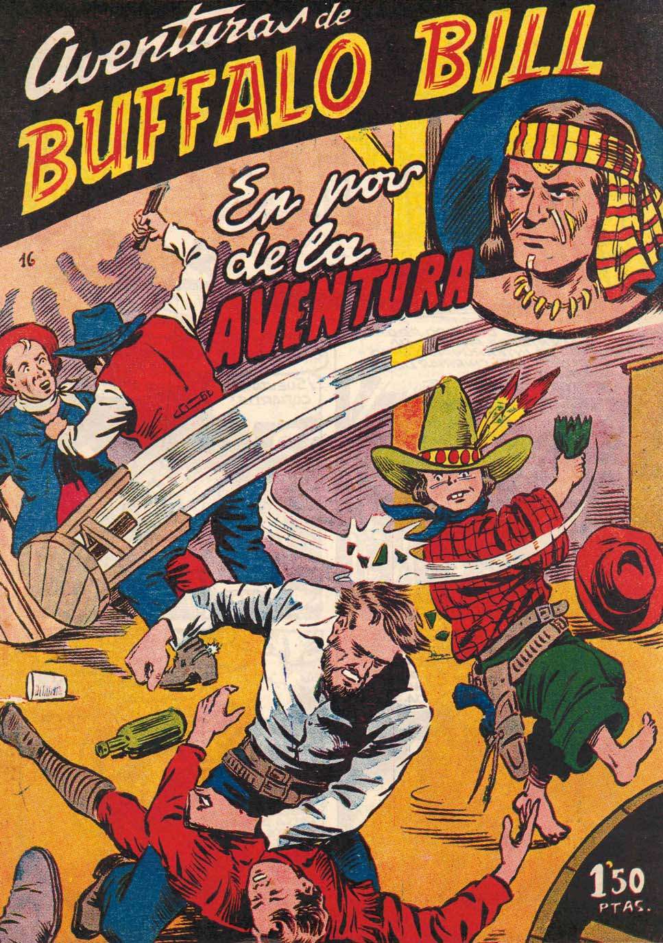 Comic Book Cover For Aventuras de Buffalo Bill 16 En pos de la aventura