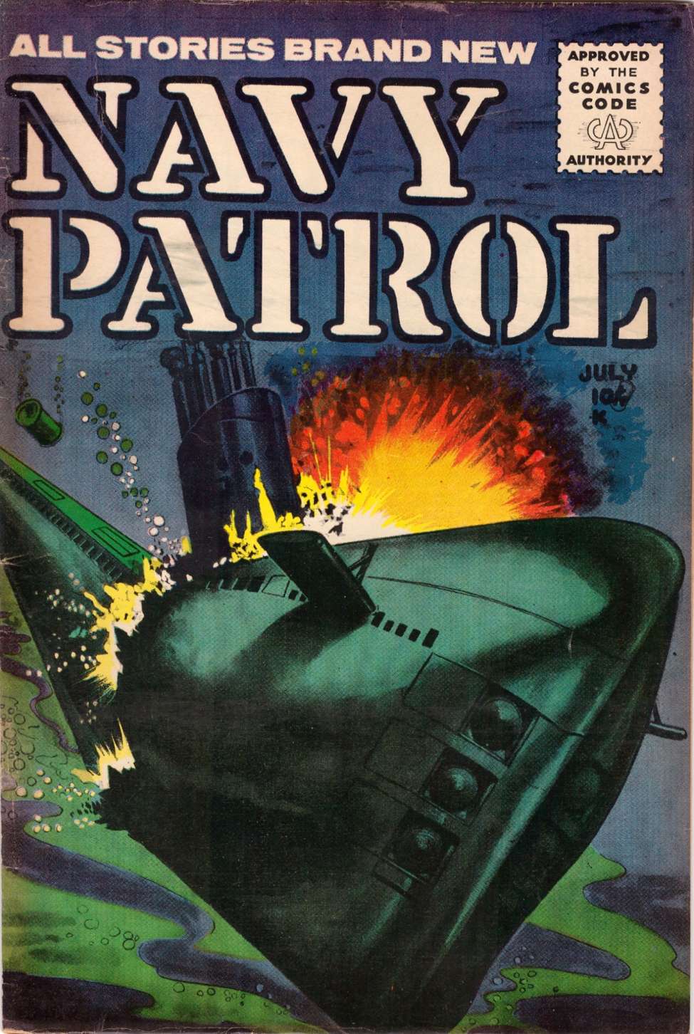 Comic Book Cover For Navy Patrol 2