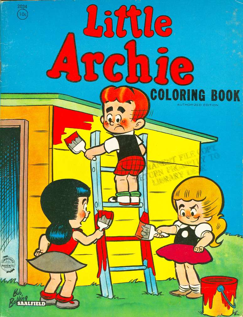 Book Cover For Little Archie Coloring Book