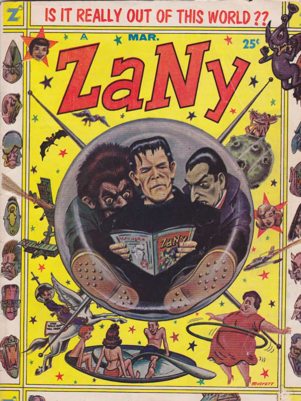 Comic Book Cover For Zany 3