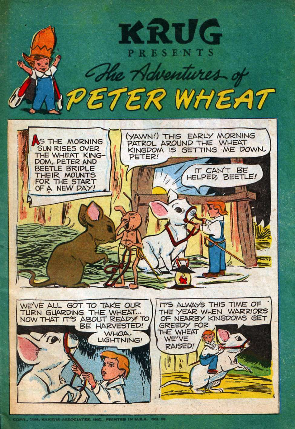 Comic Book Cover For The Adventures of Peter Wheat 56