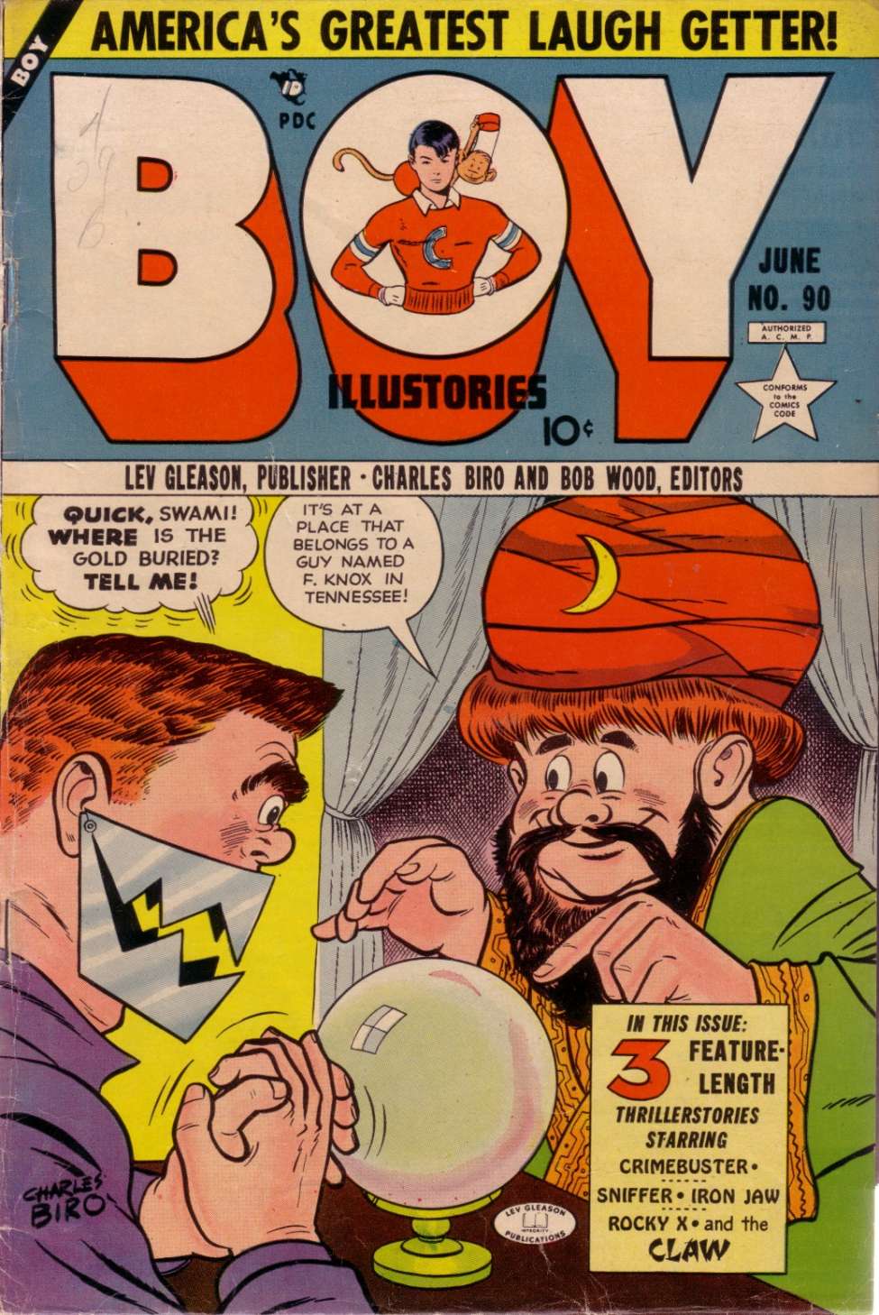 Comic Book Cover For Boy Comics 90